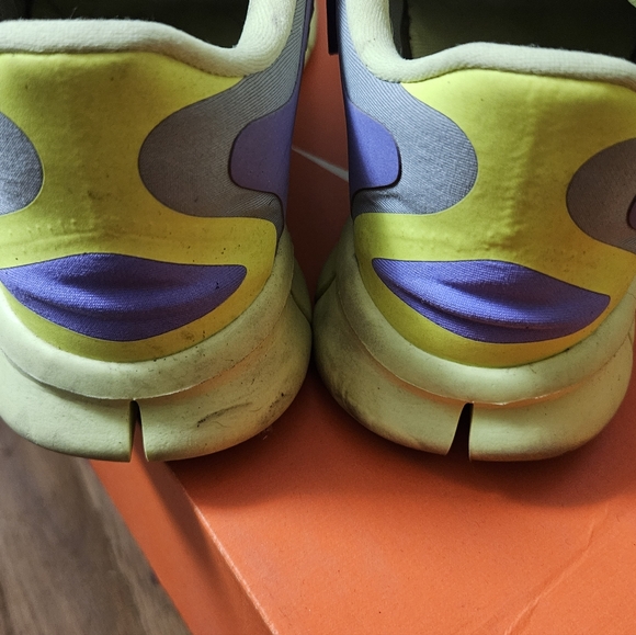 Purple and Green Nike Running Shoes - Picture 2 of 4